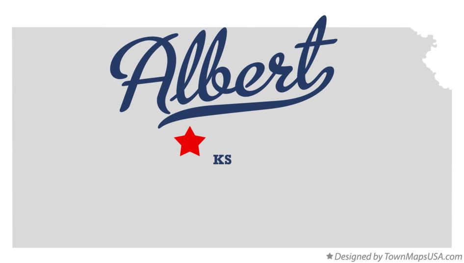 Map of Albert Kansas KS