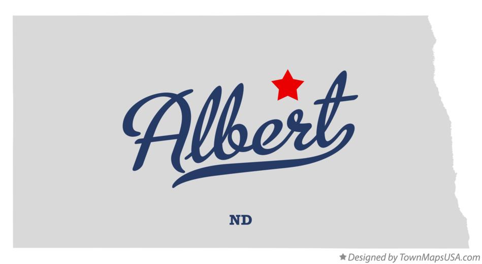 Map of Albert North Dakota ND