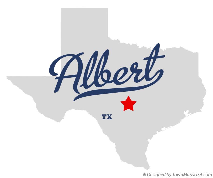 Map of Albert Texas TX