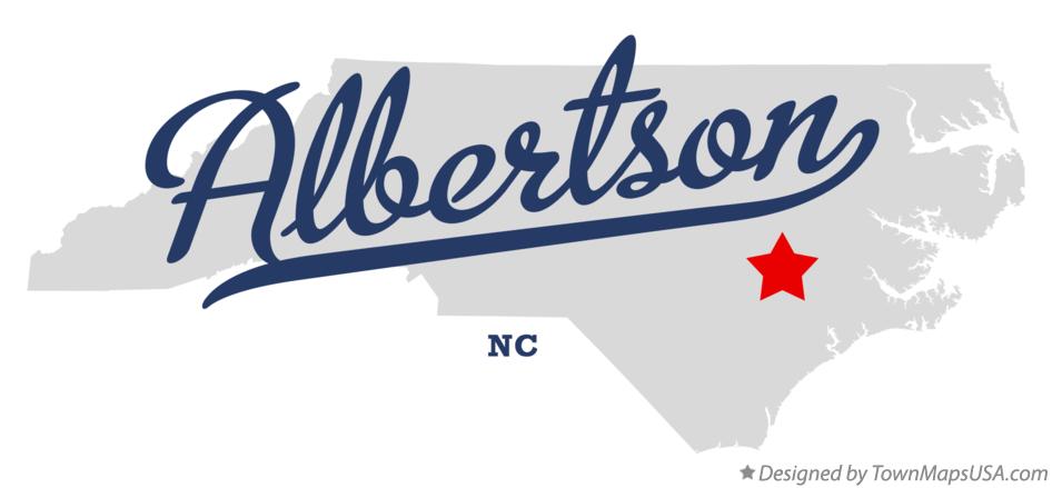 Map of Albertson North Carolina NC