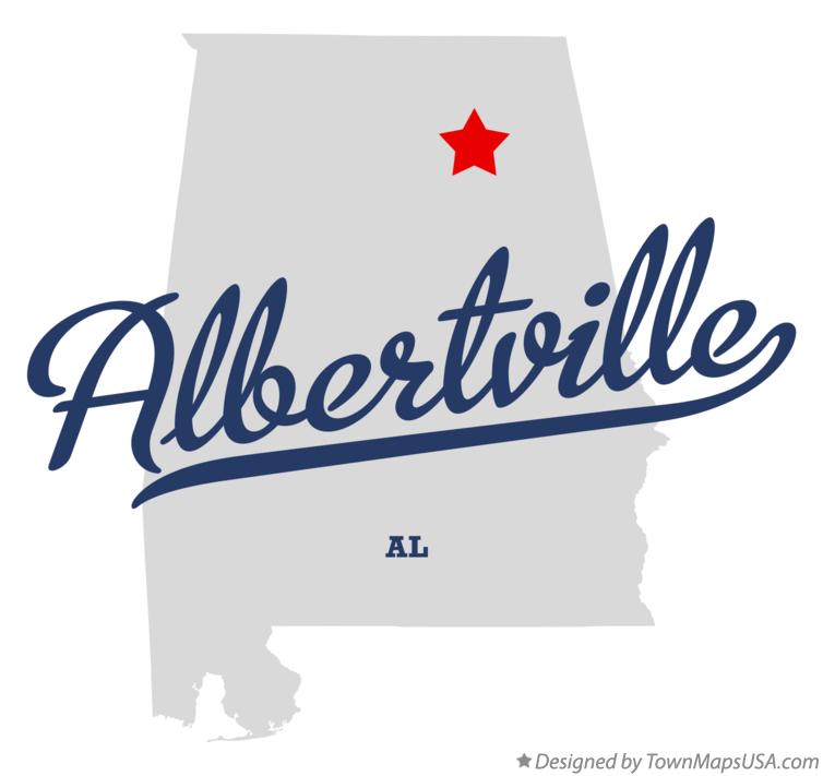 Map of Albertville Alabama AL