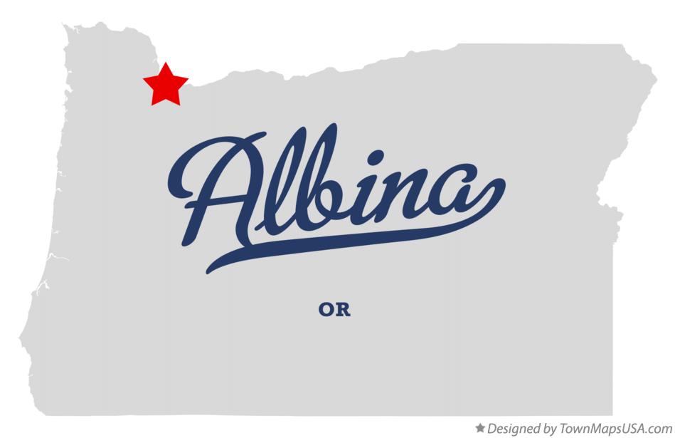 Map of Albina Oregon OR