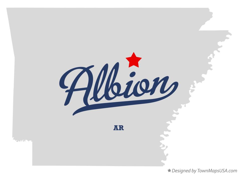 Map of Albion Arkansas AR