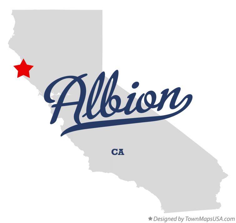 Map of Albion California CA