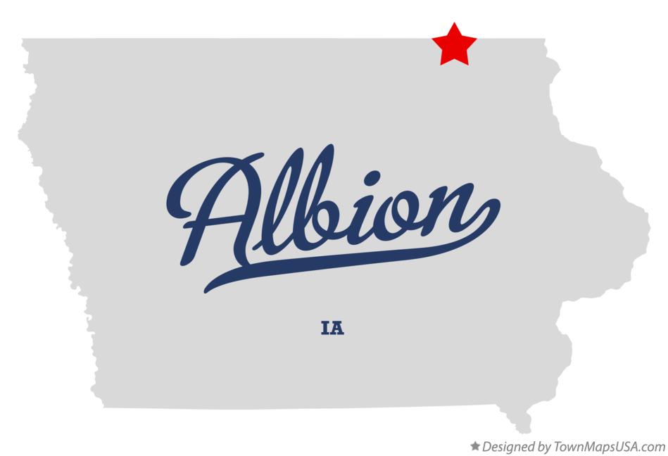 Map of Albion Iowa IA