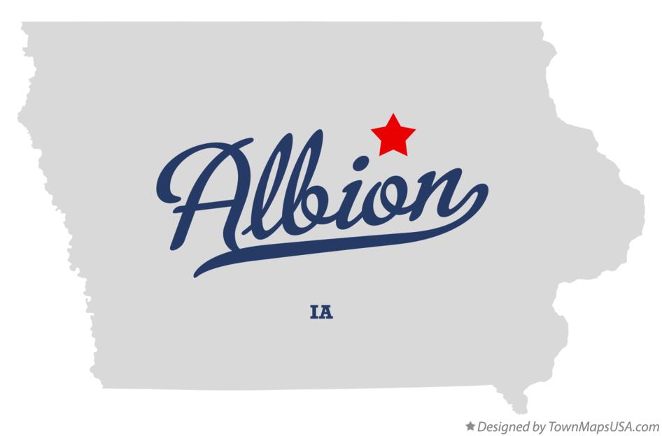 Map of Albion Iowa IA