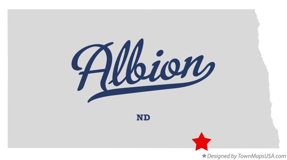 Map of Albion North Dakota ND