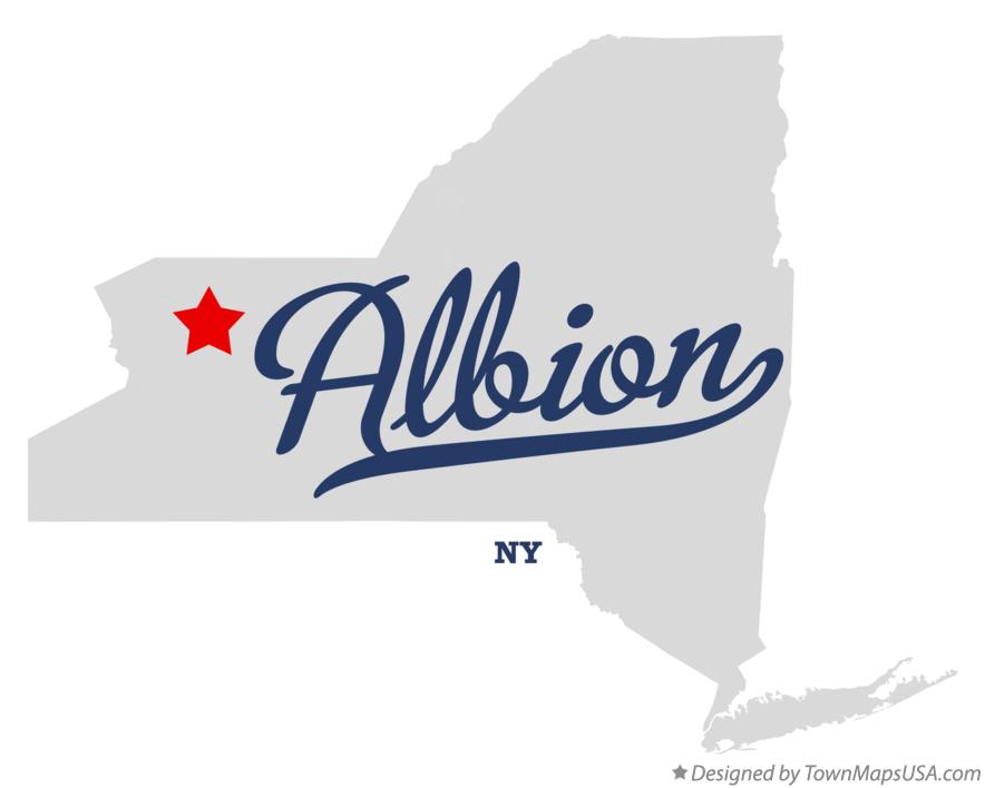 Map of Albion New York NY