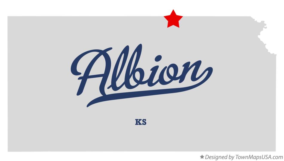 Map of Albion Kansas KS
