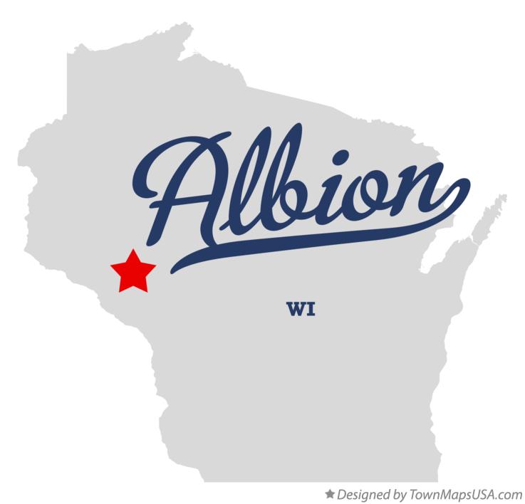 Map of Albion Wisconsin WI