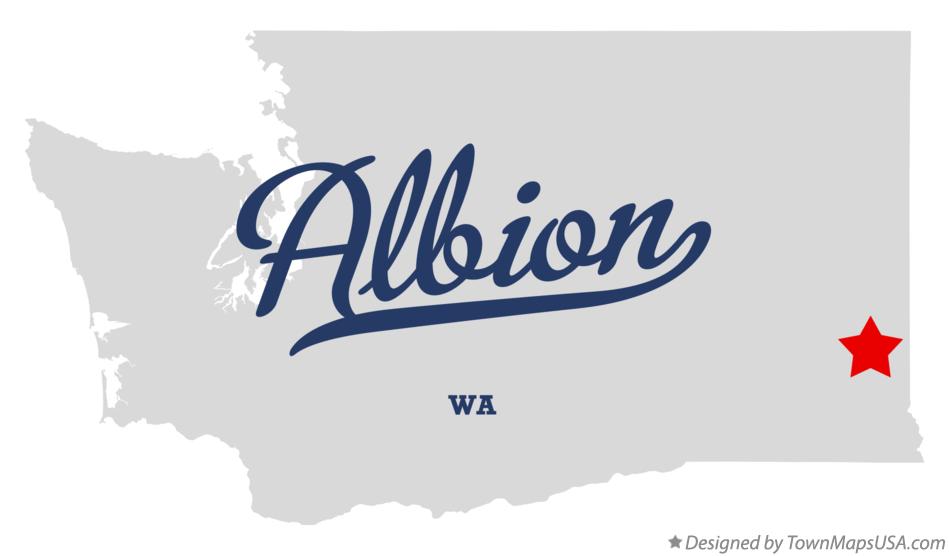 Map of Albion Washington WA