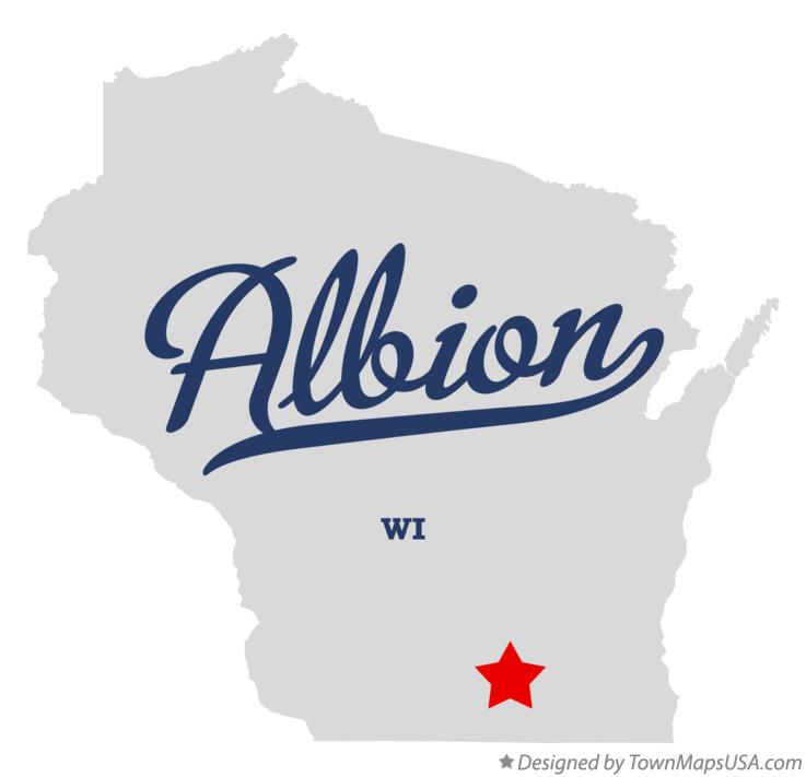 Map of Albion Wisconsin WI