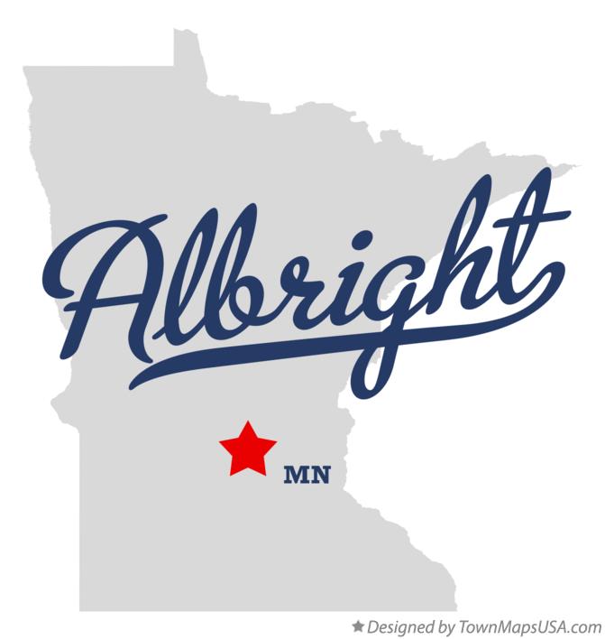 Map of Albright Minnesota MN