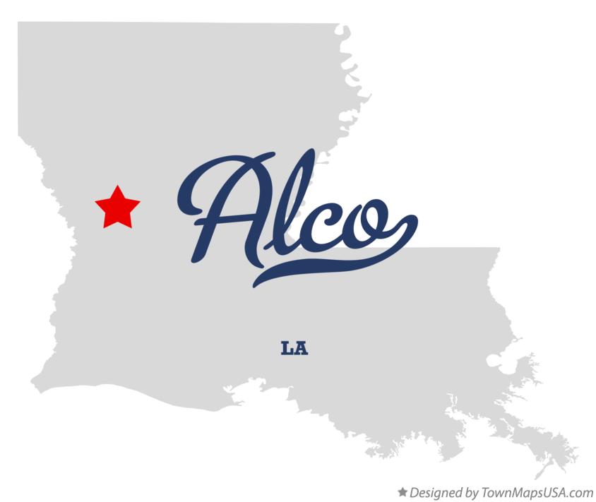 Map of Alco Louisiana LA