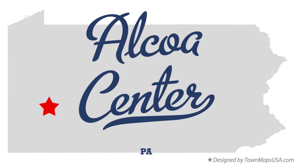 Map of Alcoa Center Pennsylvania PA