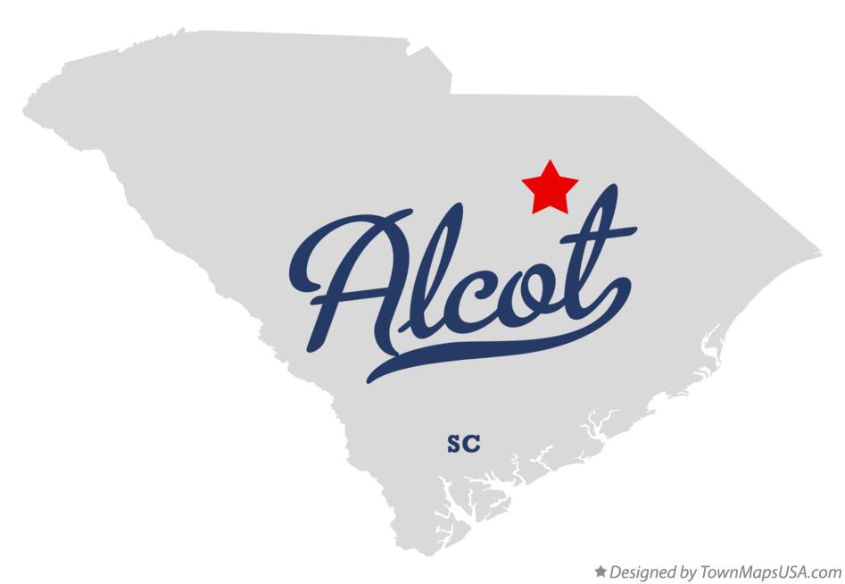Map of Alcot South Carolina SC