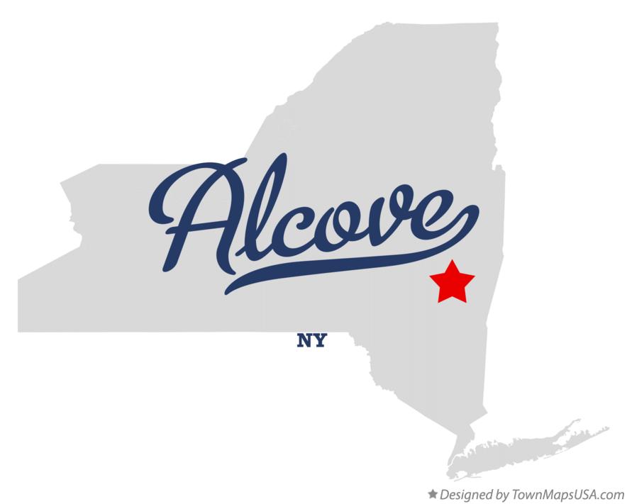 Map of Alcove, NY, N