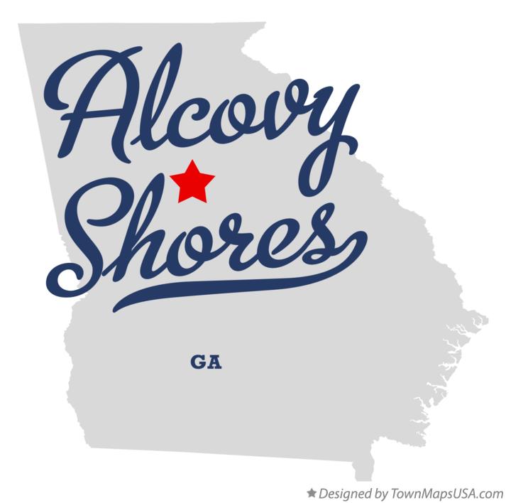 Map of Alcovy Shores Georgia GA