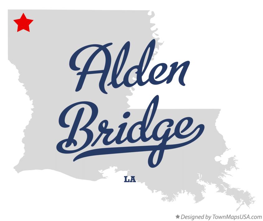 Map of Alden Bridge Louisiana LA
