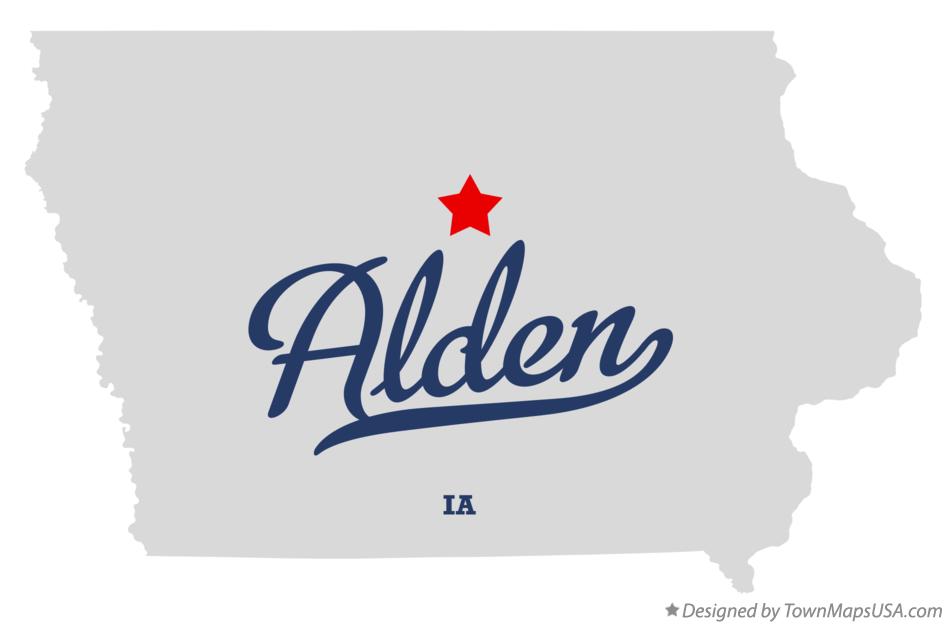 Map of Alden Iowa IA