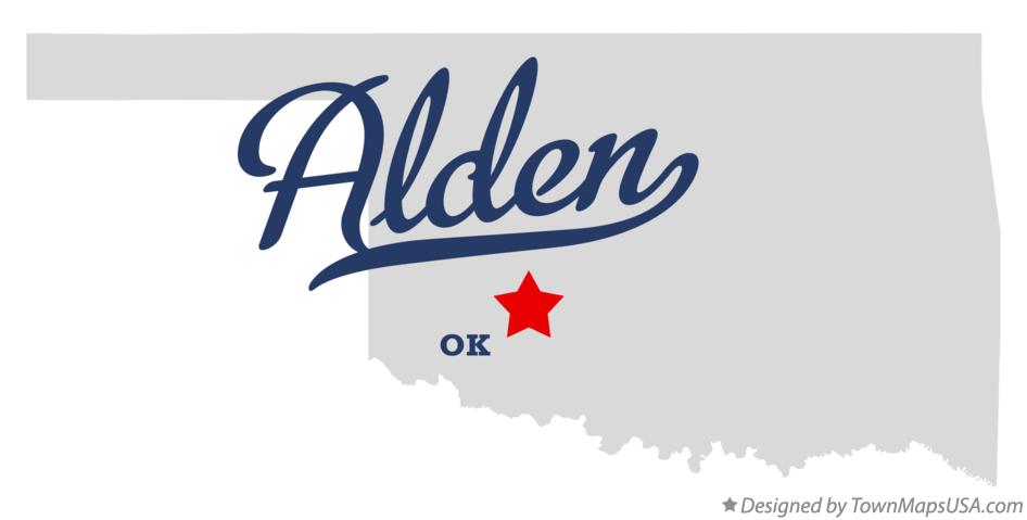 Map of Alden Oklahoma OK