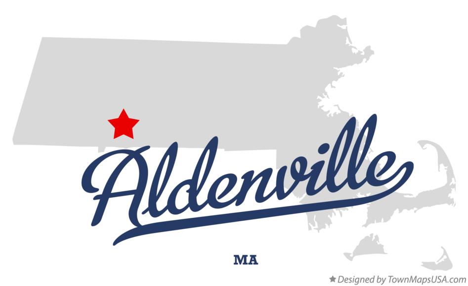 Map of Aldenville Massachusetts MA