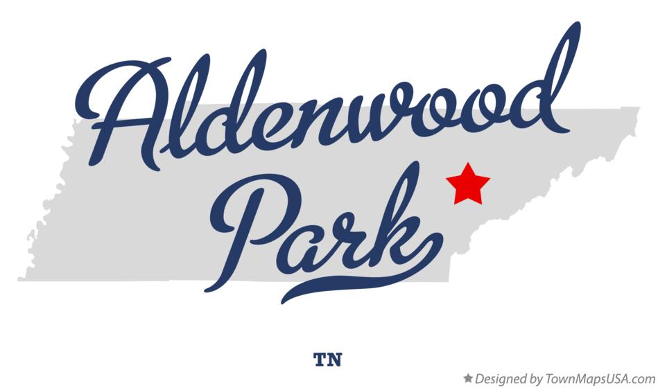 Map of Aldenwood Park Tennessee TN