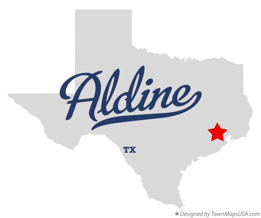 Map of Aldine Texas TX