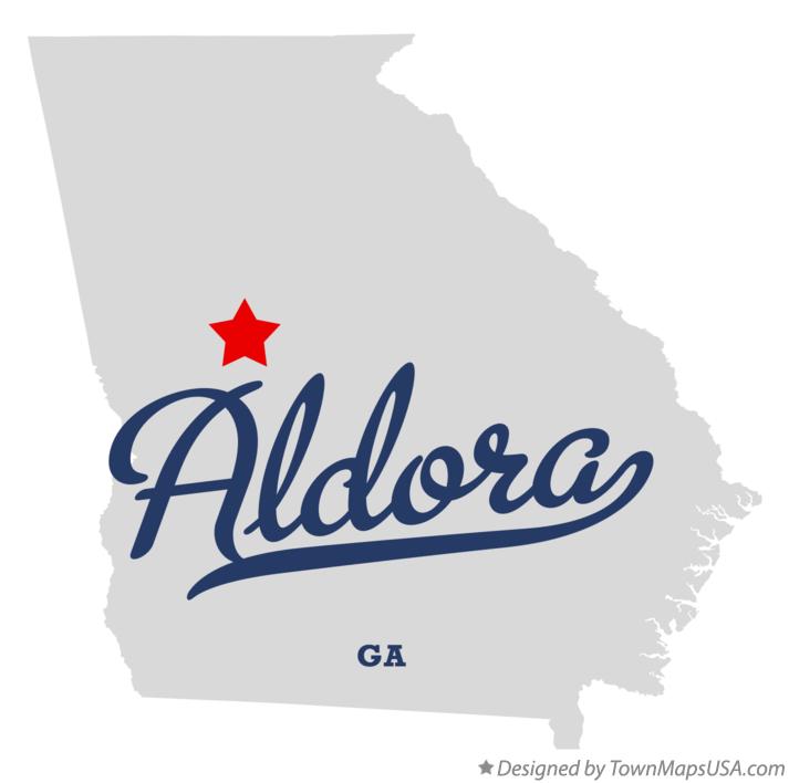 Map of Aldora Georgia GA