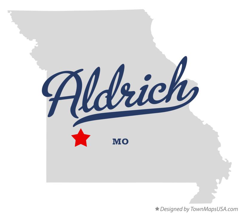 Map of Aldrich Missouri MO