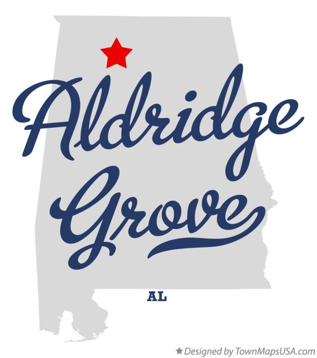 Map of Aldridge Grove Alabama AL
