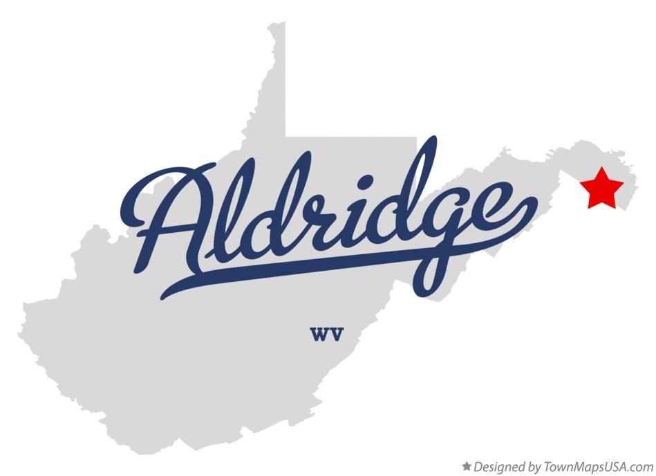 Map of Aldridge West Virginia WV