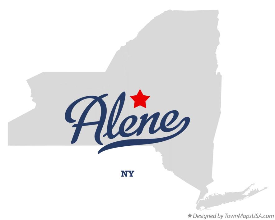 Map of Alene New York NY