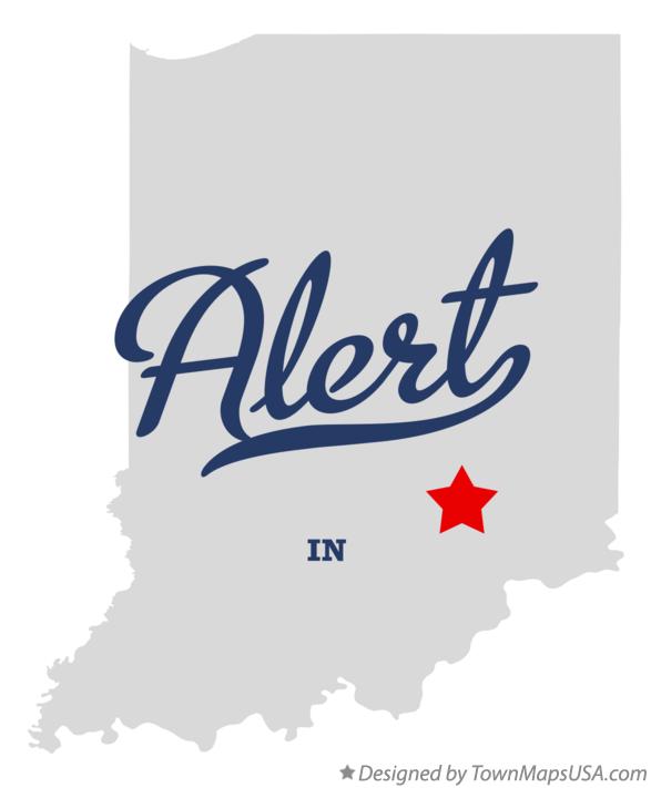 Map of Alert Indiana IN