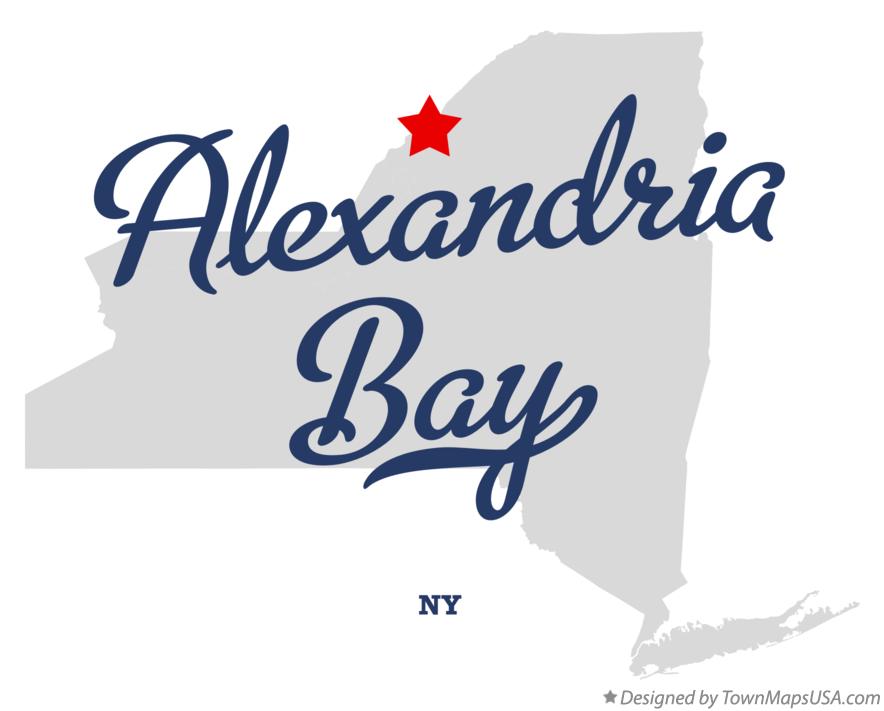 Map of Alexandria Bay New York NY