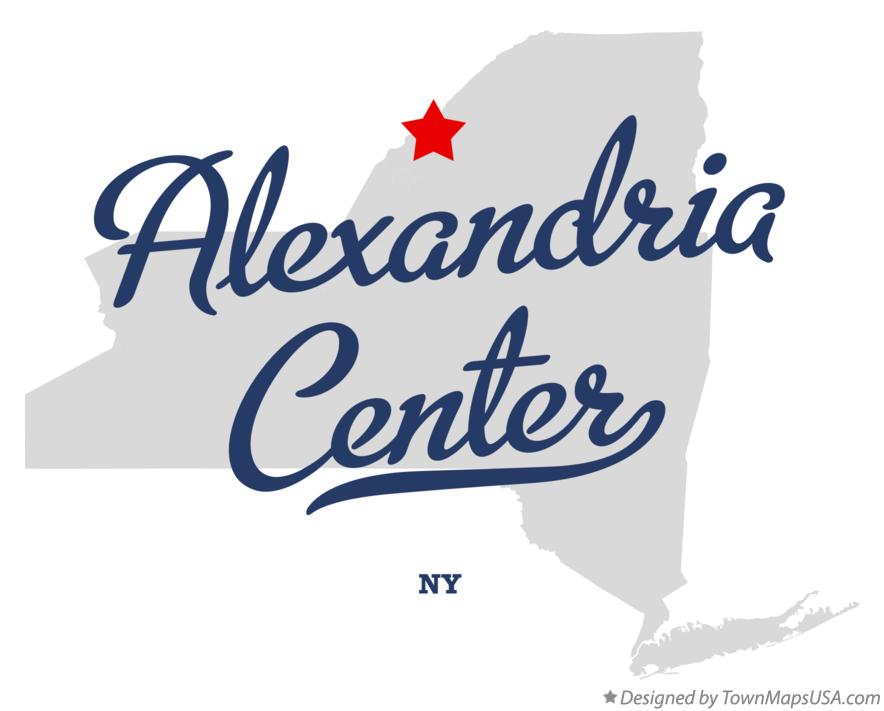 Map of Alexandria Center New York NY
