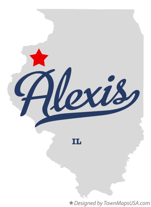 Map of Alexis Illinois IL