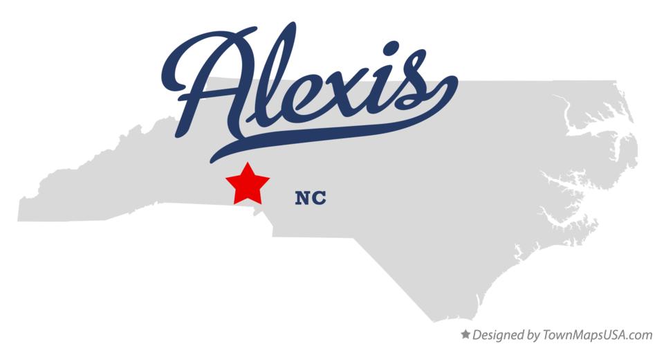 Map of Alexis North Carolina NC