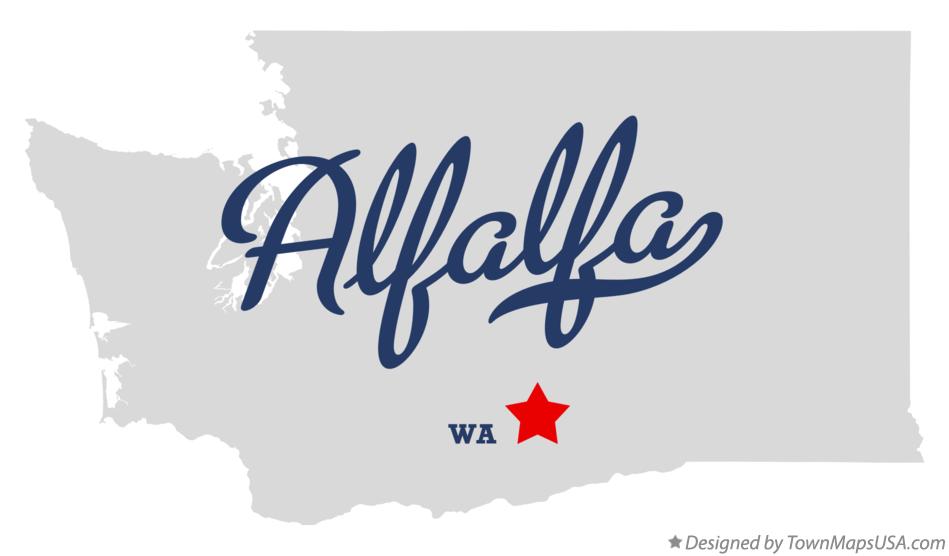 Map of Alfalfa Washington WA