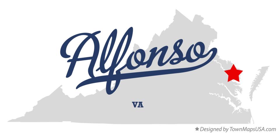 Map of Alfonso Virginia VA