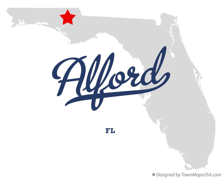Map of Alford Florida FL