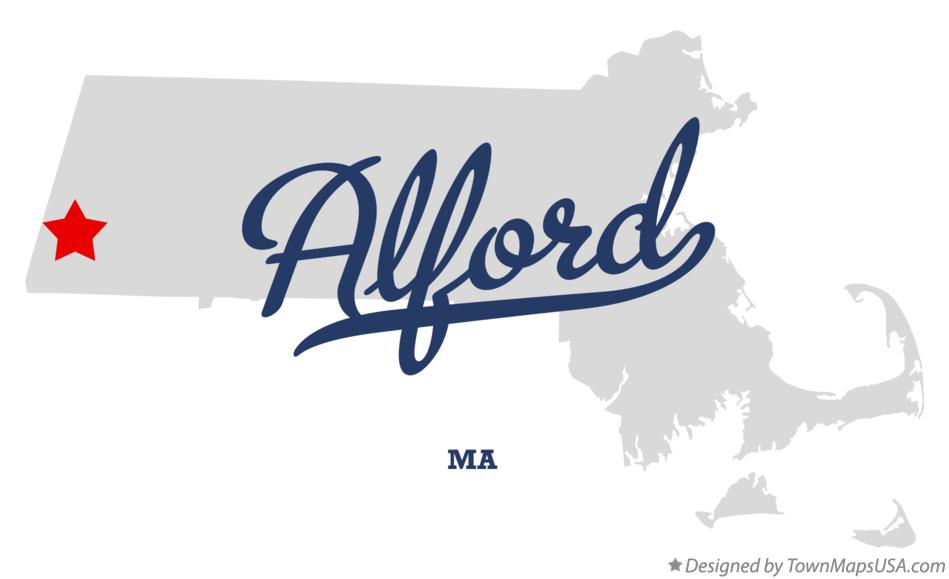 Map of Alford Massachusetts MA