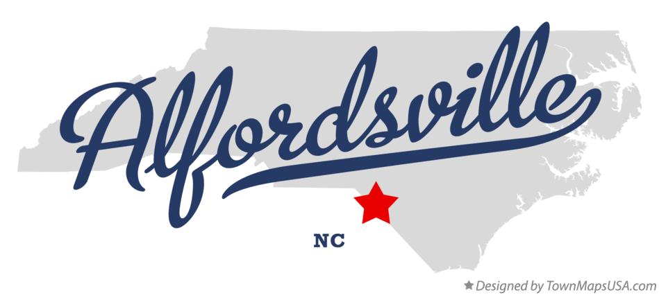 Map of Alfordsville North Carolina NC