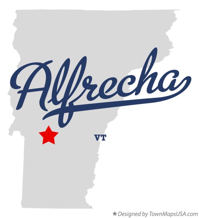 Map of Alfrecha Vermont VT