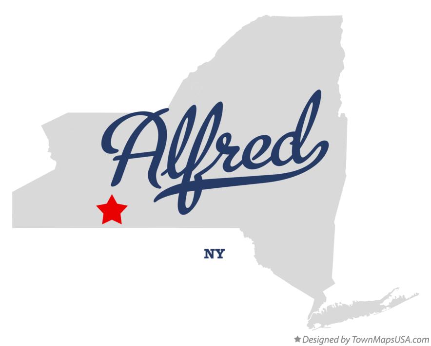Map of Alfred New York NY