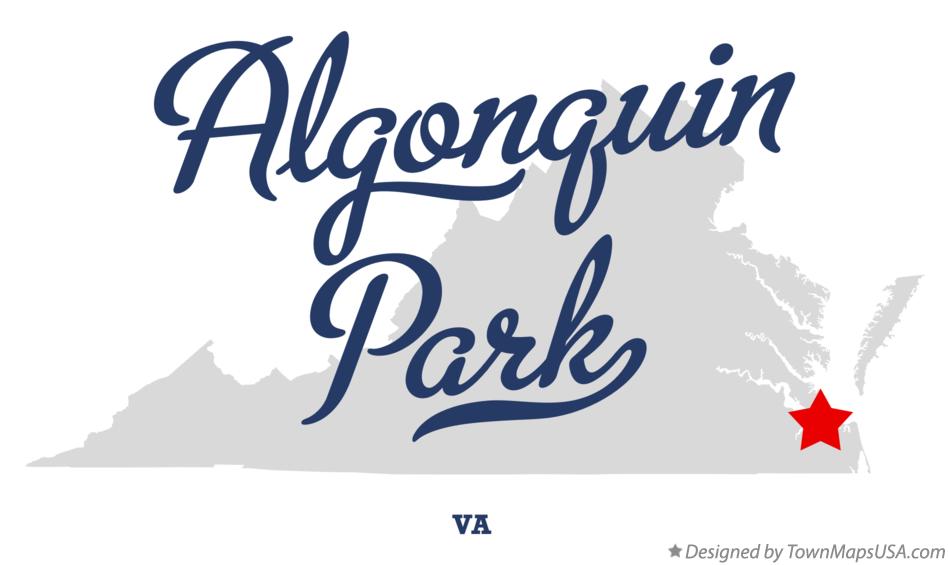 Map of Algonquin Park Virginia VA