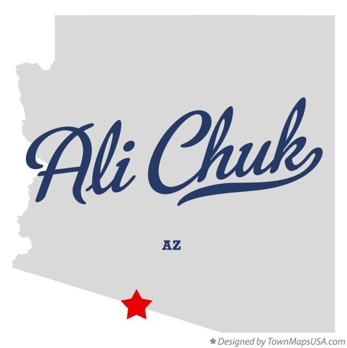 Map of Ali Chuk Arizona AZ
