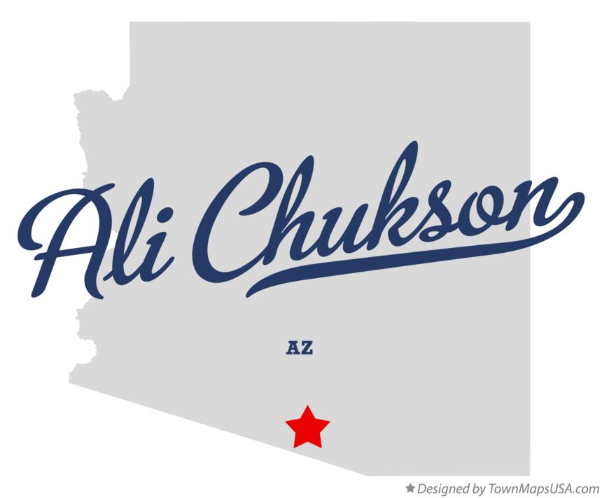 Map of Ali Chukson Arizona AZ