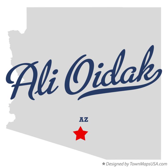 Map of Ali Oidak Arizona AZ