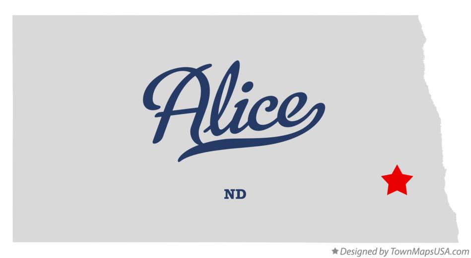 Map of Alice North Dakota ND